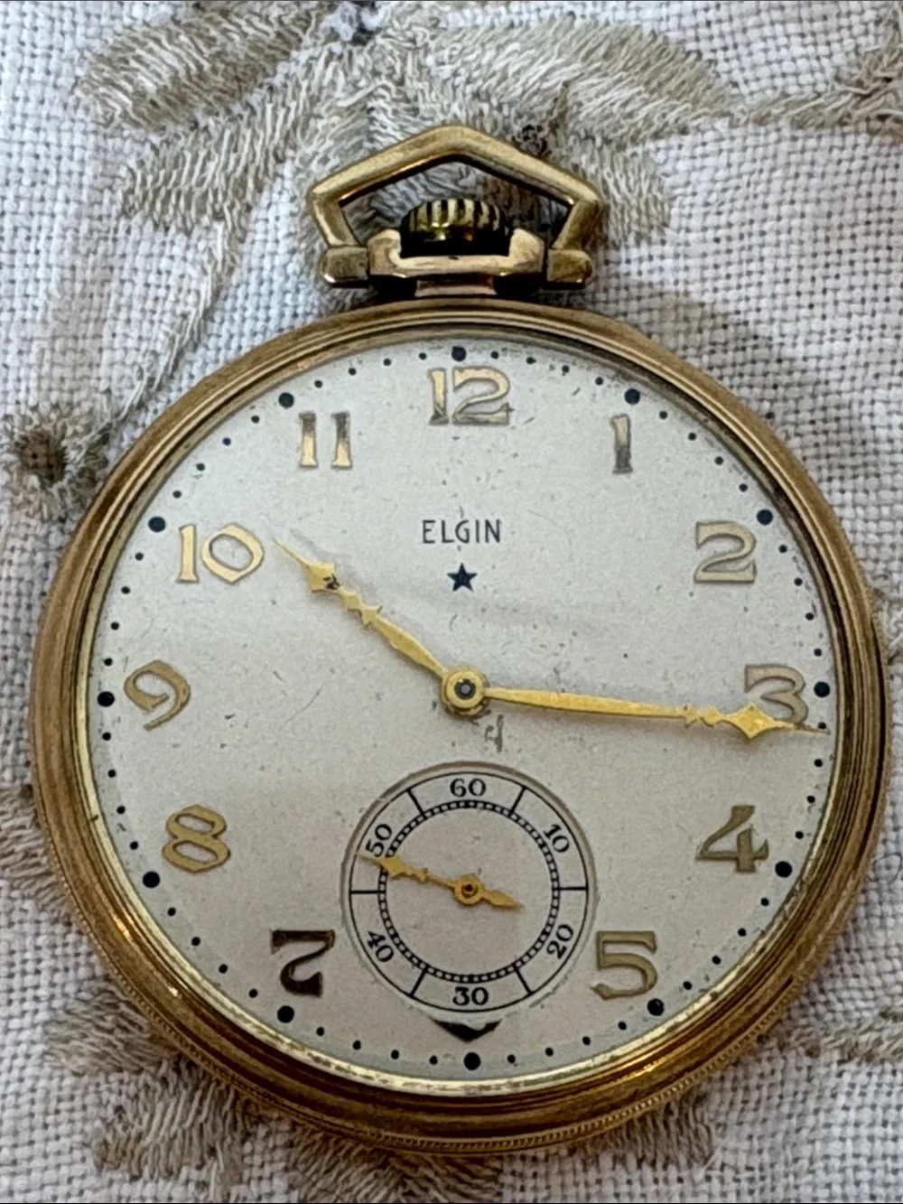 Elgin gold filled pocket watch
